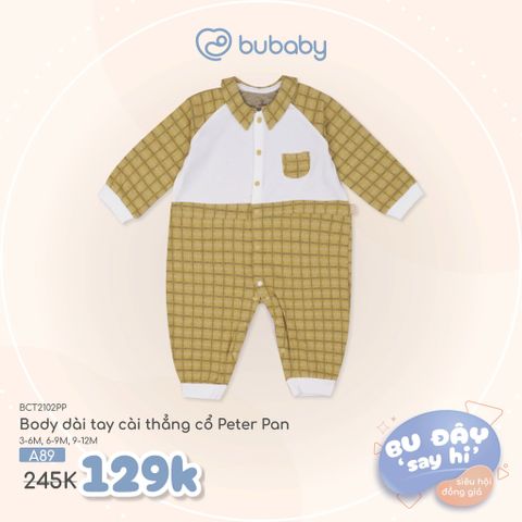 Body dài tay cài thẳng cổ Peter Pan Bubaby BCT2102PP.06MA89