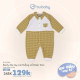 Body dài tay cài thẳng cổ Peter Pan Bubaby BCT2102PP.06MA89