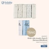 Khăn sữa muslin Pack 5 Zenzua (30x30cm) Bubaby