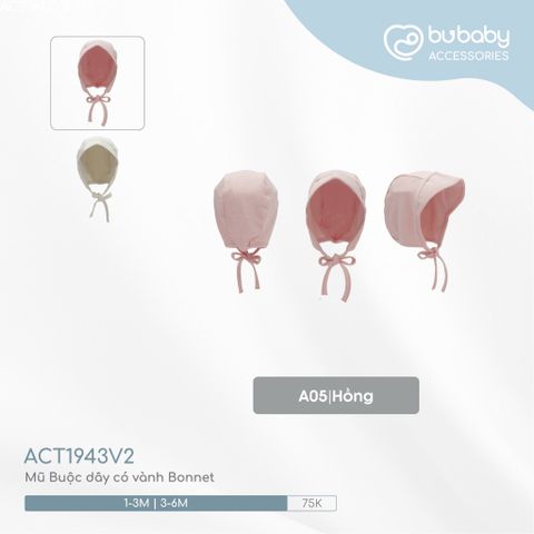 Mũ Buộc dây có vành Bonnet Bubaby