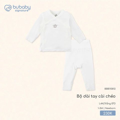 Bộ dài tay cài chéo Bubaby