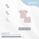 Bộ ngắn tay Cổ tròn túi ngực Siro Stripy Bubaby BSR1304ST.04YD98