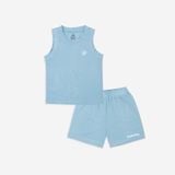 Bộ sát nách cổ tròn Molist 140402 Bubaby Blue A01 3-4y BMD140402.04YA01