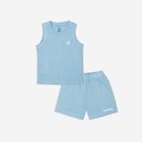 Bộ sát nách cổ tròn Molist 140402 Bubaby Blue A01 3-4y BMD140402.04YA01