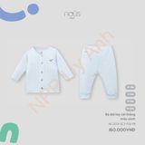 Bộ dài tay cài thẳng màu xanh Nous NL2S25-SC3-F01-PB-0M