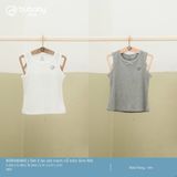 Set 2 áo sát nách cổ tròn Siro Rib Bubaby BSR340403.03Y35A
