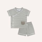 Bộ ngắn tay cài chéo Pyjamas Bubaby