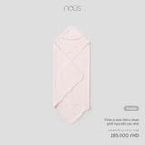 Chăn ủ màu hồng nhạt phối họa tiết cáo nhỏ Nous