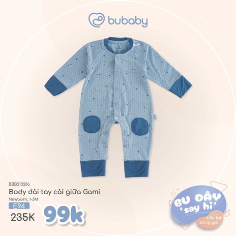 Body dài tay cài giữa Gami Bubaby BBB210206.0NBA12