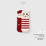 Set 2 tất ông già noel và tuần lộc Nous