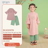 Áo dài linen bé gái tay bèo Bubaby BLN3131TB.03YH11