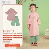 Áo dài linen bé gái tay bèo Bubaby BLN3131TB.03YH11
