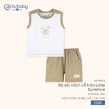 Bộ sát nách cổ tròn Little Sunshine Bubaby