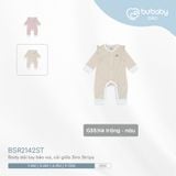 Body dài tay bèo vai, cài giữa Siro Stripy Bubaby