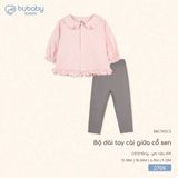 Bộ dài tay cài giữa cổ sen Bubaby