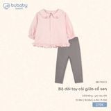 Bộ dài tay cài giữa cổ sen Bubaby