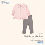 Bộ dài tay cài giữa cổ sen Bubaby