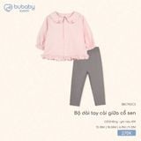 Bộ dài tay cài giữa cổ sen Bubaby