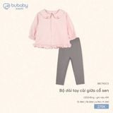 Bộ dài tay cài giữa cổ sen Bubaby