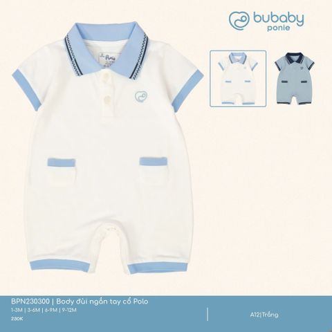 Body đùi ngắn tay cổ Polo Bubaby BPN230300.06MA12