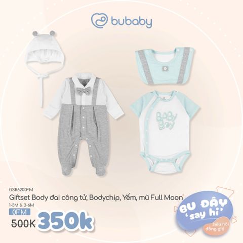 Giftset Body đai công tử, body chip, Yếm, mũ Full Moon Bubaby GSR6200FM