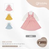 Promo Set váy yếm kèm áo dài tay bé gái Terry 613100 Bubaby