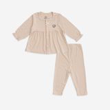 Bộ dài tay Bubaby cài giữa Siro nhún ngực BSR110203.06MA10