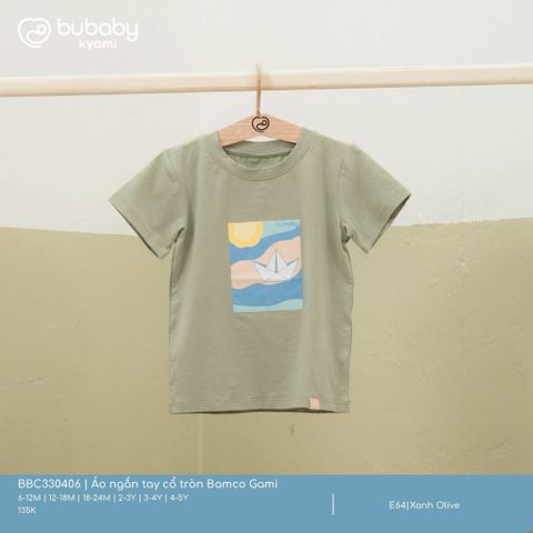 Áo ngắn tay cổ tròn Bamco Gami Bubaby