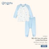 Bộ dài tay cài giữa Little Rainbow Bubaby