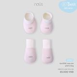 Set BTBC màu tím phối trắng Nous