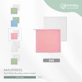 Set 2 khăn quấn đa năng muslin Bubaby
