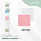 Set 2 khăn quấn đa năng muslin Bubaby