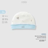 Mũ tròn trắng họa tiết chú chó và tên lửa Nous