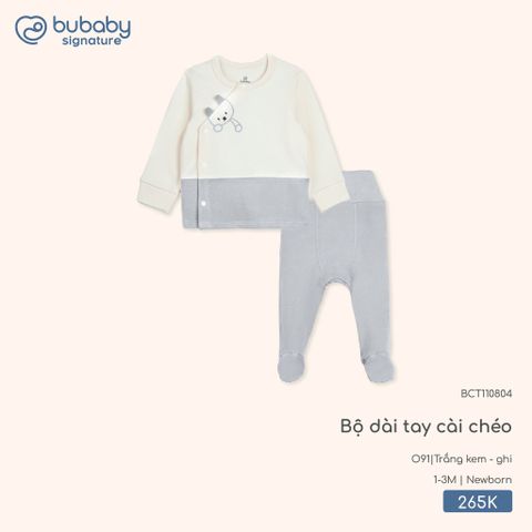 Bộ dài tay cài chéo Bubaby