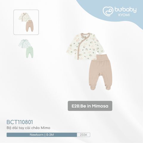 Bộ dài tay cài chéo Mimo Bubaby BCT110801.03ME28