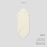 Chăn ủ màu be họa tiết hoa hồng Nous