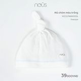 Mũ chỏm màu trắng Nous