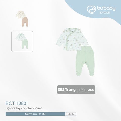 Bộ dài tay cài chéo Mimo Bubaby BCT110801.03ME28