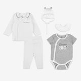 Giftset bộ cài chéo cổ Peter pan, body chip cài chéo, yếm, mũ Full Moon Bubaby GSR6500FM