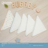 Khăn sữa pack 5 Bamboo Cotton Muslin Bubaby ABM100005.FREI44