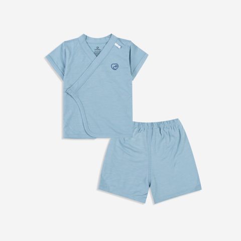 Bộ ngắn tay cài chéo Bambus Bubaby