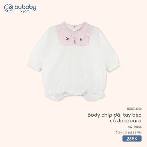 Body chip dài tay bèo cổ Jacquard Bubaby