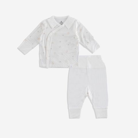 Bộ dài tay cài chéo cổ Peter Pan Gami Bubaby