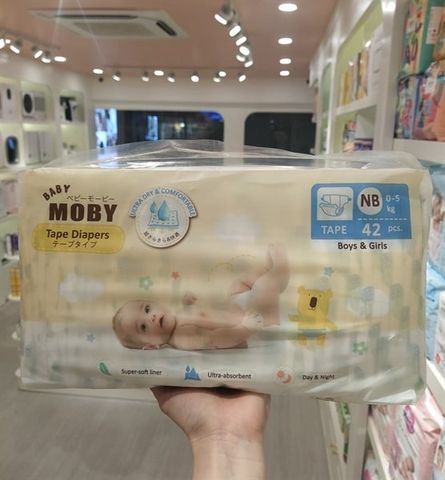 Bỉm tã dán gói 2 miếng Moby