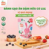 Bánh gạo ăn dặm hữu cơ Nobi Nobi cho bé từ 8 tháng [15g]