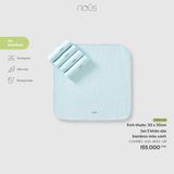 Set 5 khăn sữa bamboo màu xanh Nous
