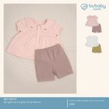 Bộ ngắn tay cài giữa cổ sen Bamco Bubaby BBC1302CS.03YE68