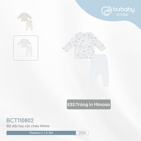 Bộ dài tay cài chéo Mimo Bubaby BCT110802.0NBE28