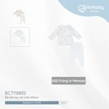 Bộ dài tay cài chéo Mimo Bubaby BCT110802.0NBE28