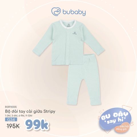 Bộ dài tay cài giữa Bubaby BSR110205.M13D37